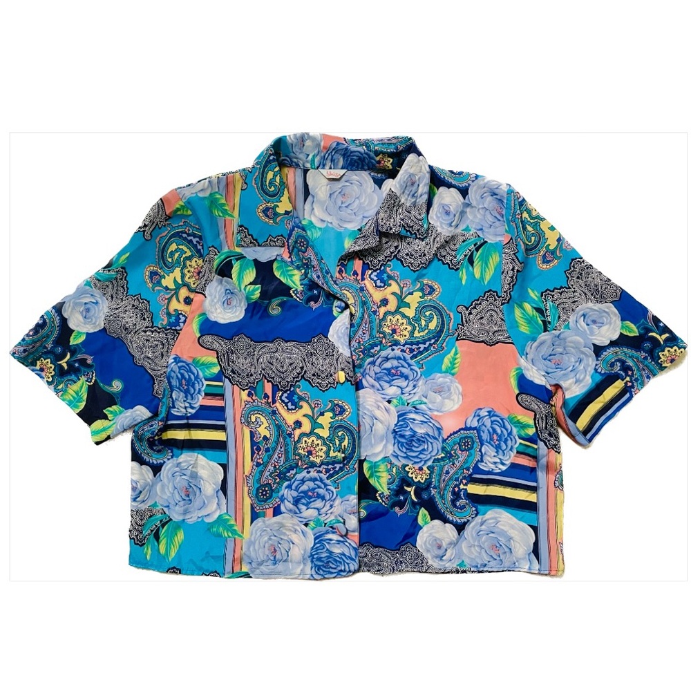 🟥GONE🟥 Colourful Paisley Party Shirt